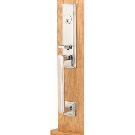 Emtek Bright Chrome Handleset, 4201EBUS26 4201EBUS26